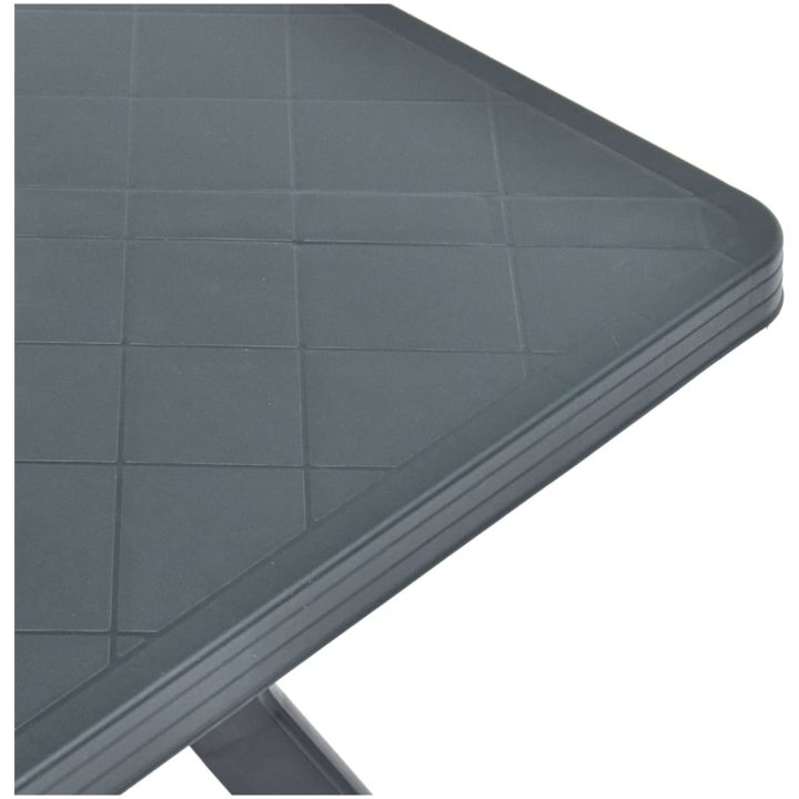 Cafébord antracit 70x70x72 cm plast vidaXL – bild 4