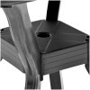 Cafébord antracit 70x70x72 cm plast vidaXL – miniatyr 5
