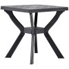 Cafébord antracit 70x70x72 cm plast vidaXL – miniatyr 1