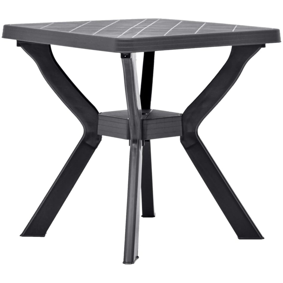 Cafébord antracit 70x70x72 cm plast vidaXL