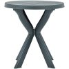 Cafébord grön ⌀70 cm plast vidaXL – miniatyr 2