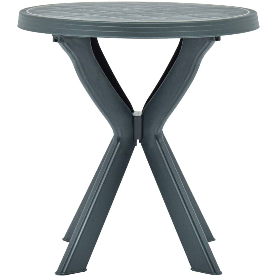 Cafébord grön ⌀70 cm plast vidaXL – bild 2