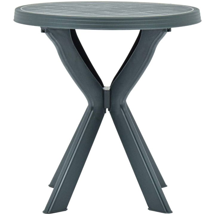 Cafébord grön ⌀70 cm plast vidaXL – bild 2