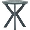 Cafébord grön ⌀70 cm plast vidaXL – miniatyr 3