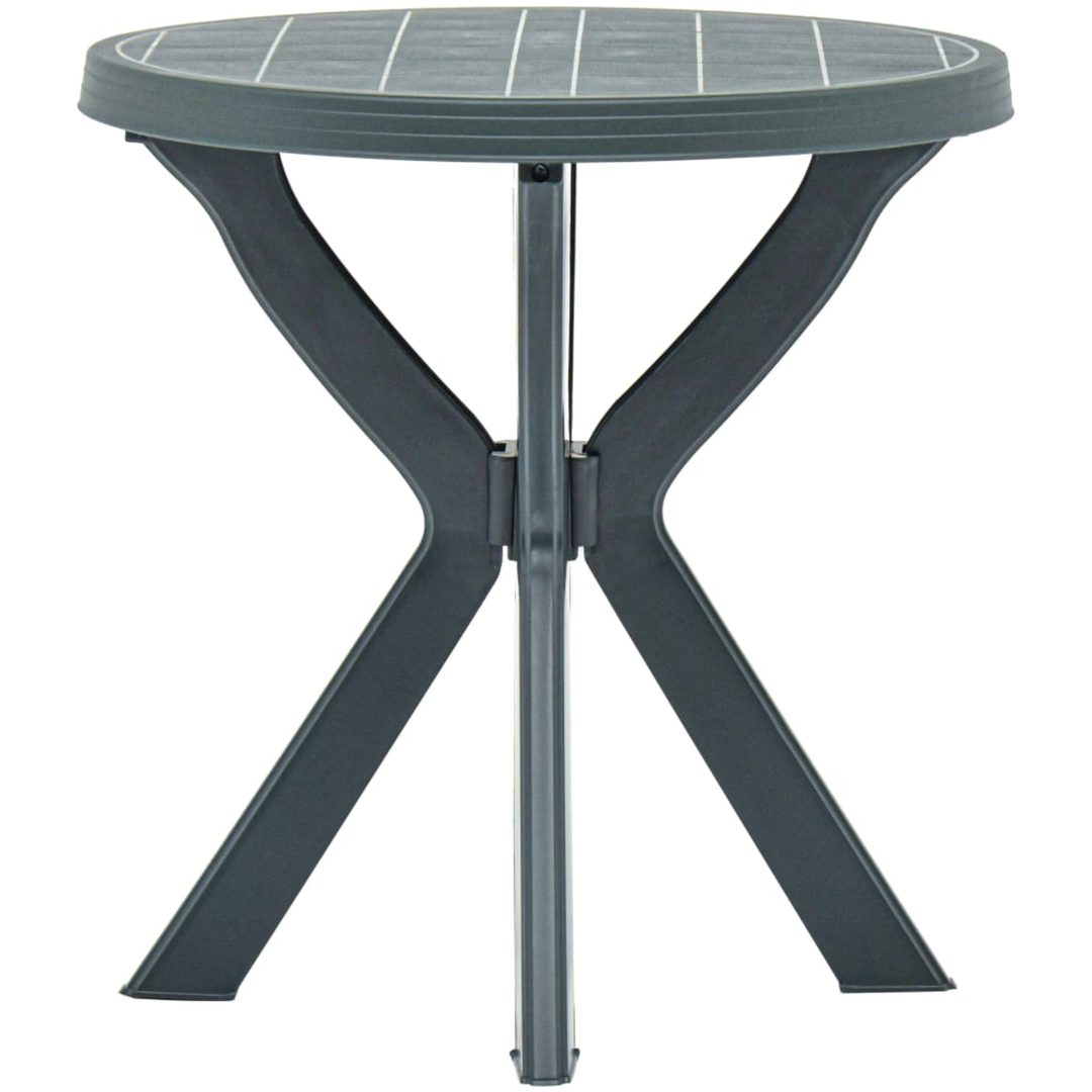 Cafébord grön ⌀70 cm plast vidaXL – bild 3