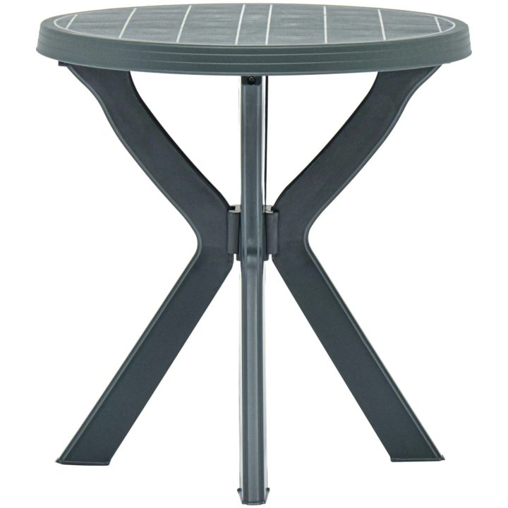Cafébord grön ⌀70 cm plast vidaXL – bild 3