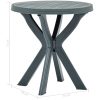 Cafébord grön ⌀70 cm plast vidaXL – miniatyr 5