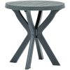 Cafébord grön ⌀70 cm plast vidaXL – miniatyr 1