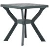 Cafébord grön 70x70x72 cm plast vidaXL – miniatyr 3