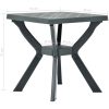Cafébord grön 70x70x72 cm plast vidaXL – miniatyr 6