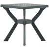 Cafébord grön 70x70x72 cm plast vidaXL – miniatyr 1
