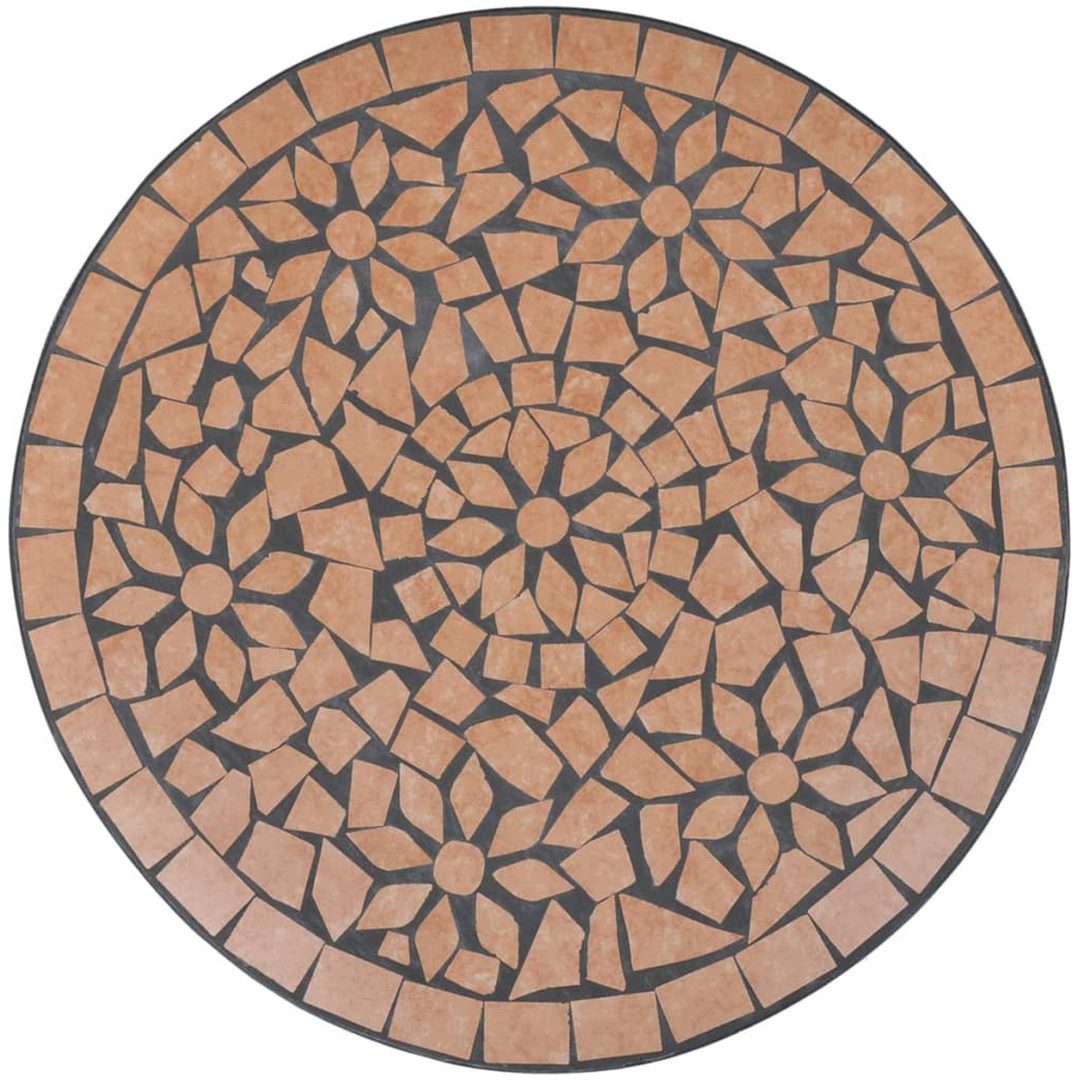 Cafébord terrakotta 60 cm mosaik vidaXL 60 x 70 cm – bild 3