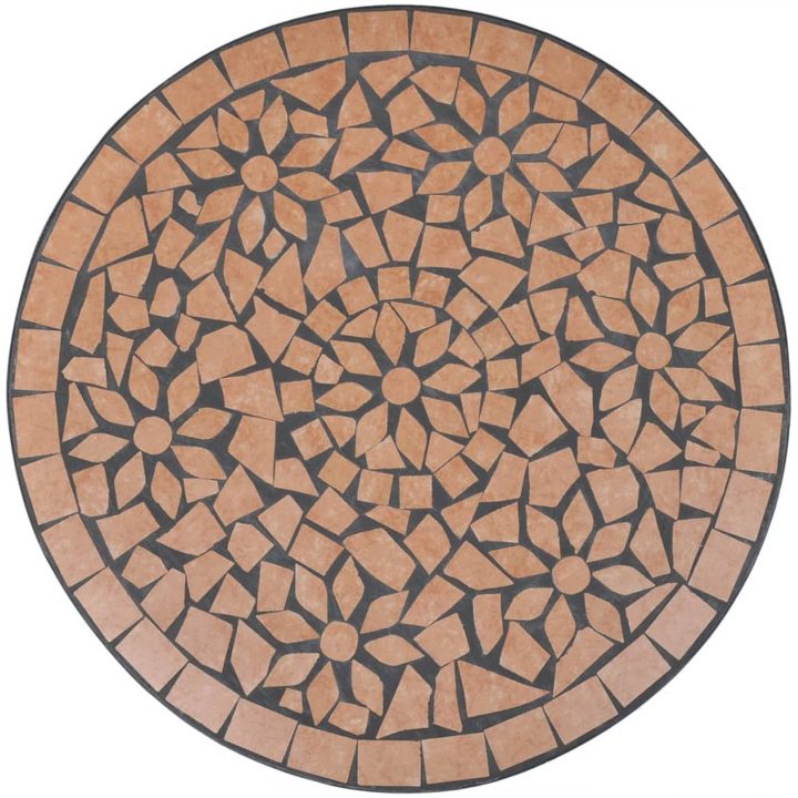 Cafébord terrakotta 60 cm mosaik vidaXL 60 x 70 cm – bild 3