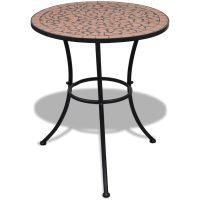 Cafébord terrakotta 60 cm mosaik vidaXL