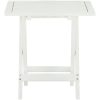 Cafébord vit 46x46x47 cm massivt akaciaträ vidaXL – miniatyr 2