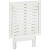 Cafébord vit 46x46x47 cm massivt akaciaträ vidaXL – miniatyr 4