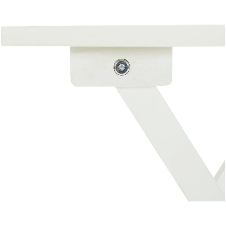 Cafébord vit 46x46x47 cm massivt akaciaträ vidaXL – bild 6