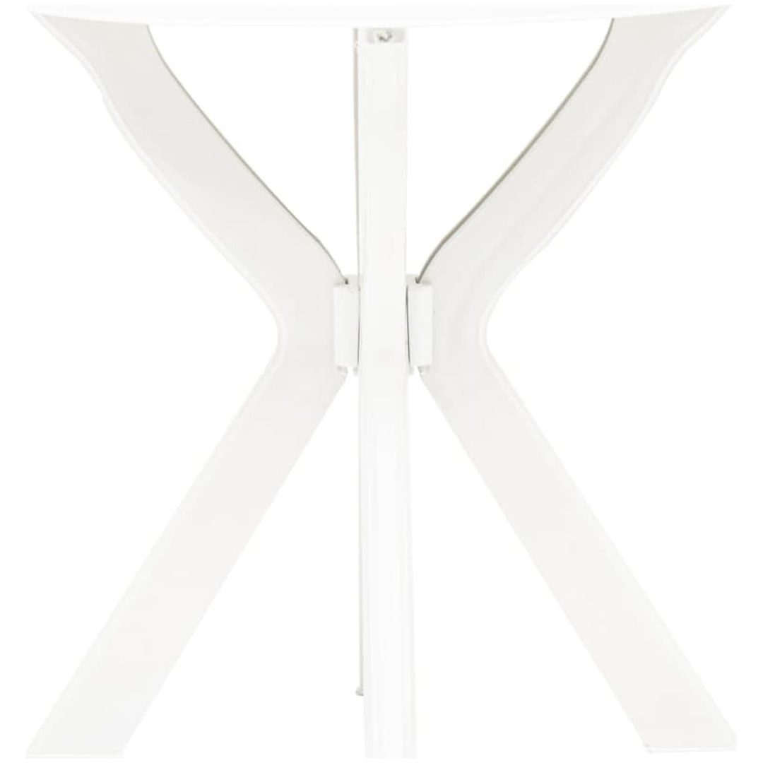 Cafébord vit ⌀70 cm plast vidaXL – bild 2