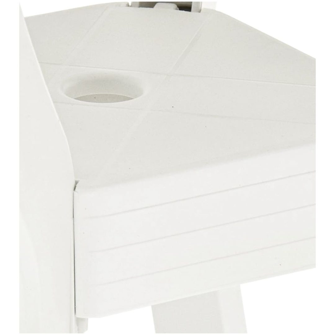Cafébord vit 70x70x72 cm plast vidaXL – bild 3