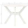Cafébord vit 70x70x72 cm plast vidaXL – miniatyr 4