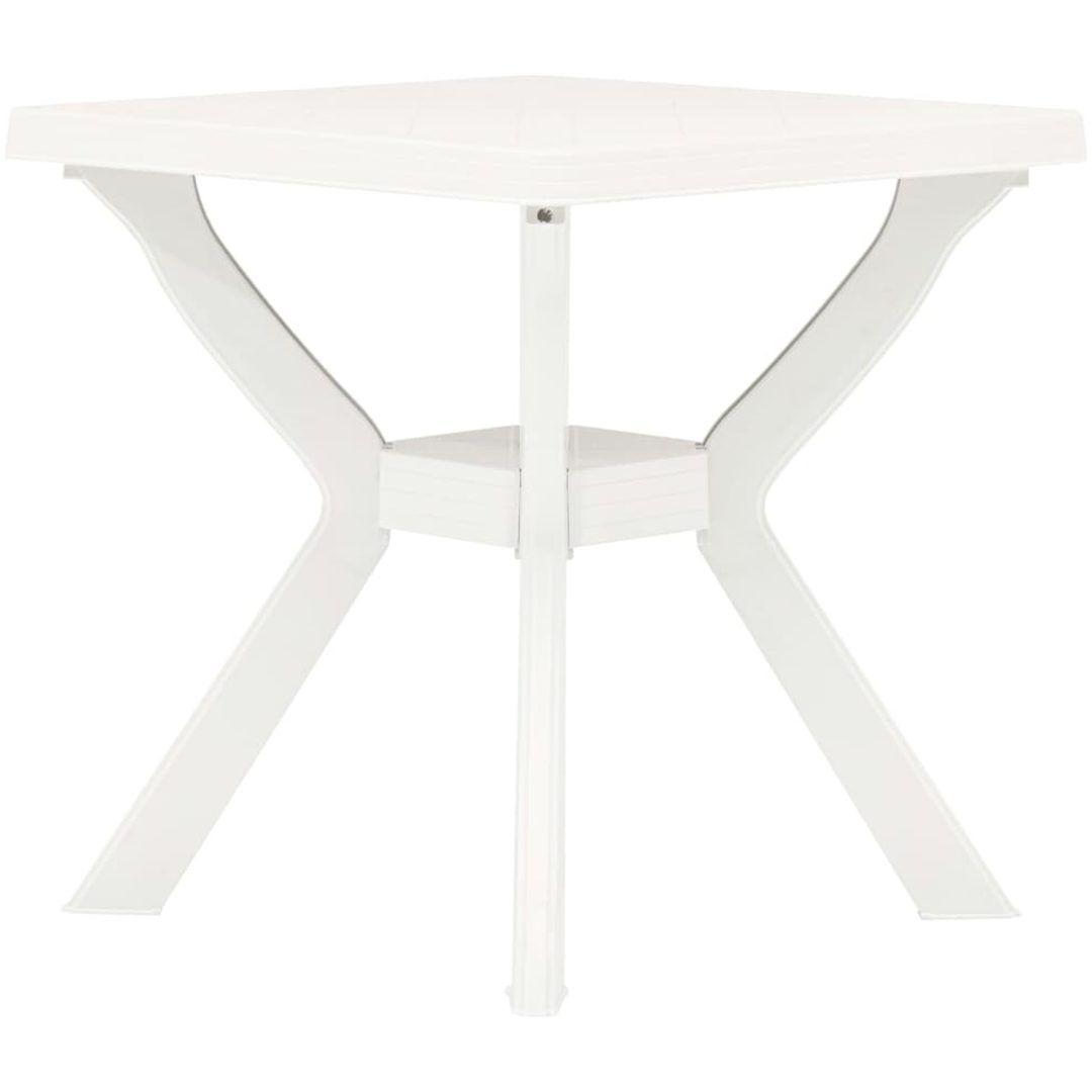 Cafébord vit 70x70x72 cm plast vidaXL