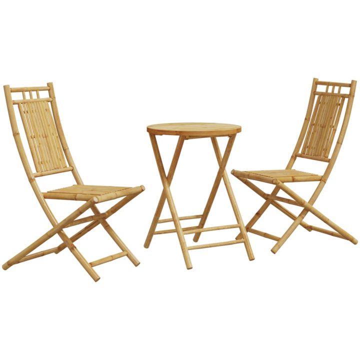Caféset 3 delar bambu vidaXL – bild 2