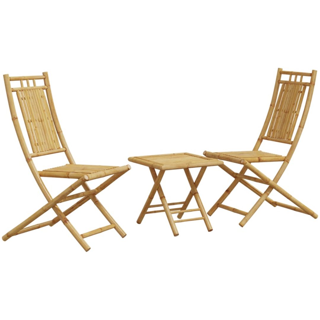 Caféset 3 delar bambu vidaXL – bild 2