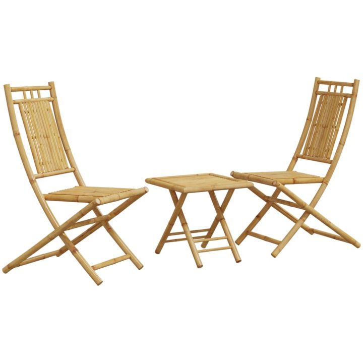 Caféset 3 delar bambu vidaXL – bild 2