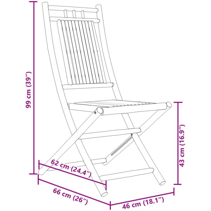 Caféset 3 delar bambu vidaXL – bild 10