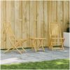 Caféset 3 delar bambu vidaXL – miniatyr 1