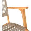Caféset 3 delar beige konstrotting och massivt akaciaträ vidaXL – miniatyr 8