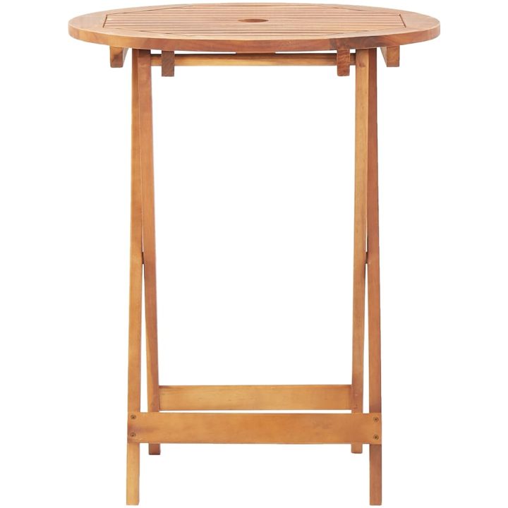 Caféset 3 delar beige polypropen och akaciaträ vidaXL 60 x 75 cm – bild 6