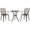 Caféset 3 delar gjuten aluminium brons vidaXL – miniatyr 1