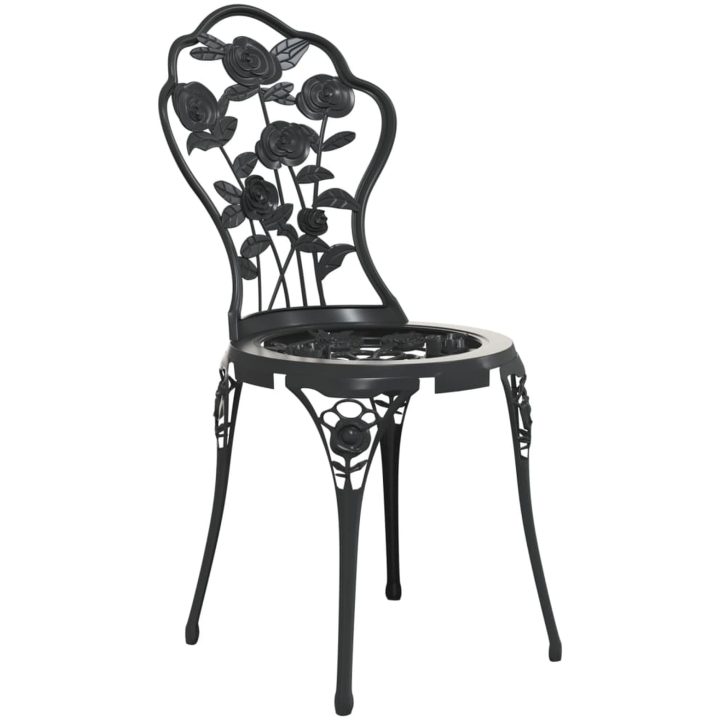 Caféset 3 delar gjuten aluminium svart vidaXL – bild 5