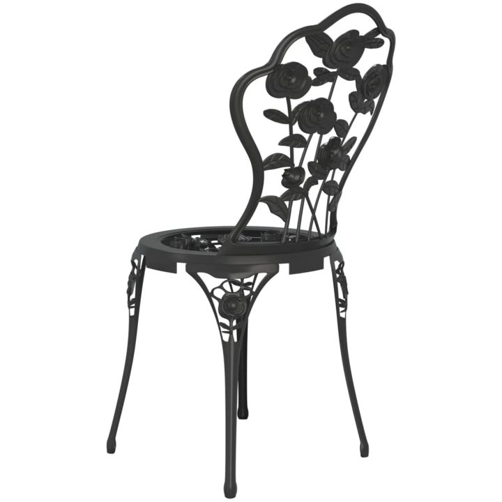 Caféset 3 delar gjuten aluminium svart vidaXL – bild 7