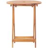 Caféset 3 delar grå konstrotting och massivt trä vidaXL 60 x 75 cm – miniatyr 6