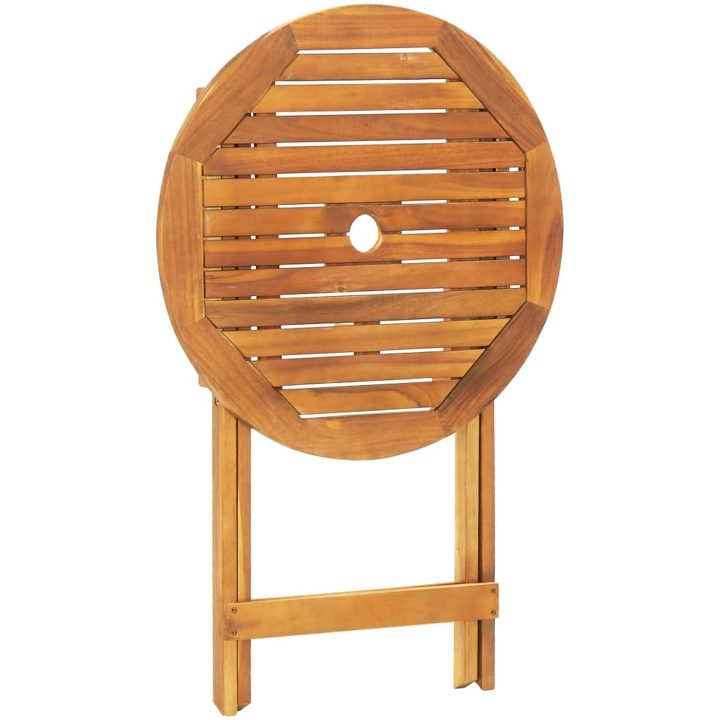 Caféset 3 delar grå konstrotting och massivt trä vidaXL 60 x 75 cm – bild 8