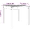 Caféset 3 delar grå massiv furu vidaXL – miniatyr 9