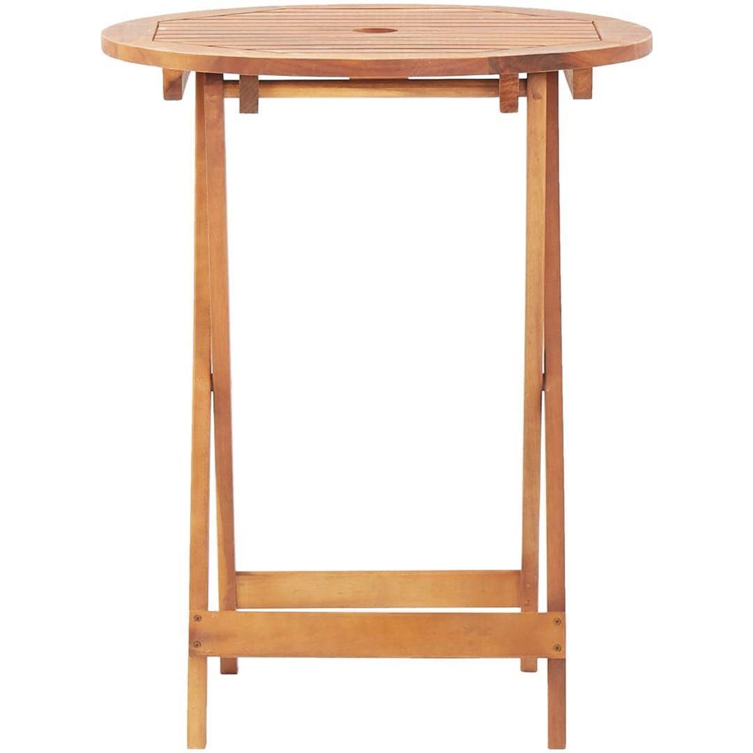 Caféset 3 delar grå polypropen och massivt trä vidaXL 60 x 75 cm – bild 6