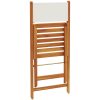 Caféset 3 delar gräddvit tyg och massivt trä vidaXL 60 x 75 cm – miniatyr 7