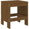 Caféset 3 delar honungsbrun massiv furu vidaXL – miniatyr 4