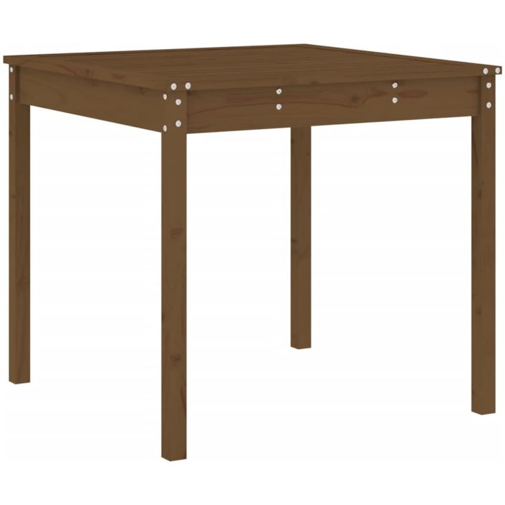 Caféset 3 delar honungsbrun massiv furu vidaXL – bild 6