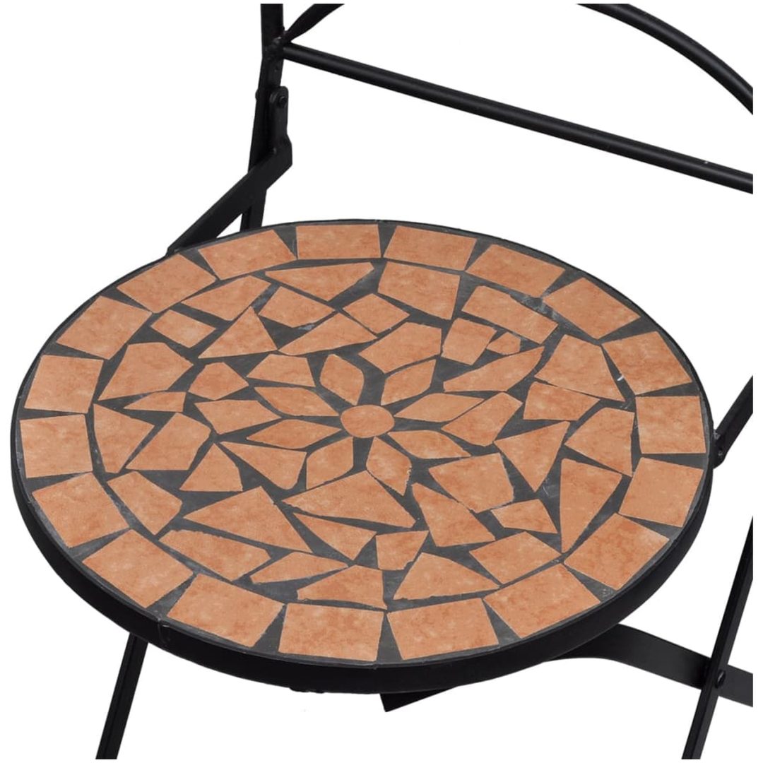 Caféset 3 delar keramik terrakotta vidaXL – bild 9