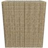Caféset 3 delar konstrotting och härdat glas beige vidaXL – miniatyr 11