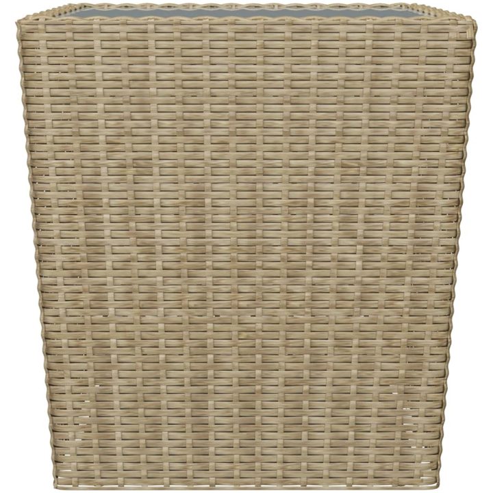 Caféset 3 delar konstrotting och härdat glas beige vidaXL – bild 10