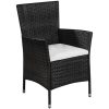 Caféset 3 delar konstrotting svart vidaXL – miniatyr 2