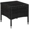 Caféset 3 delar konstrotting svart vidaXL – miniatyr 3