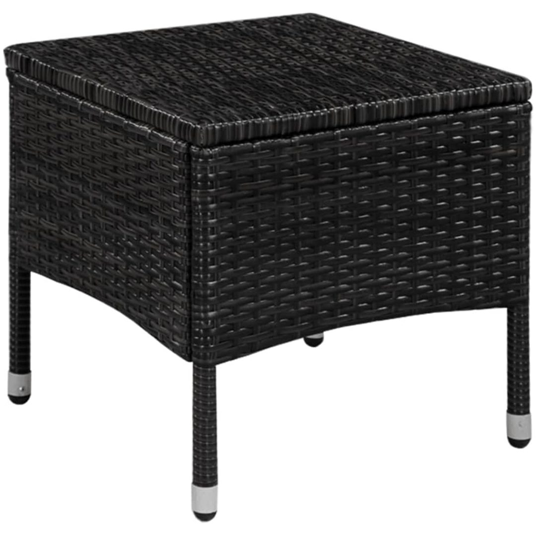 Caféset 3 delar konstrotting svart vidaXL – bild 3