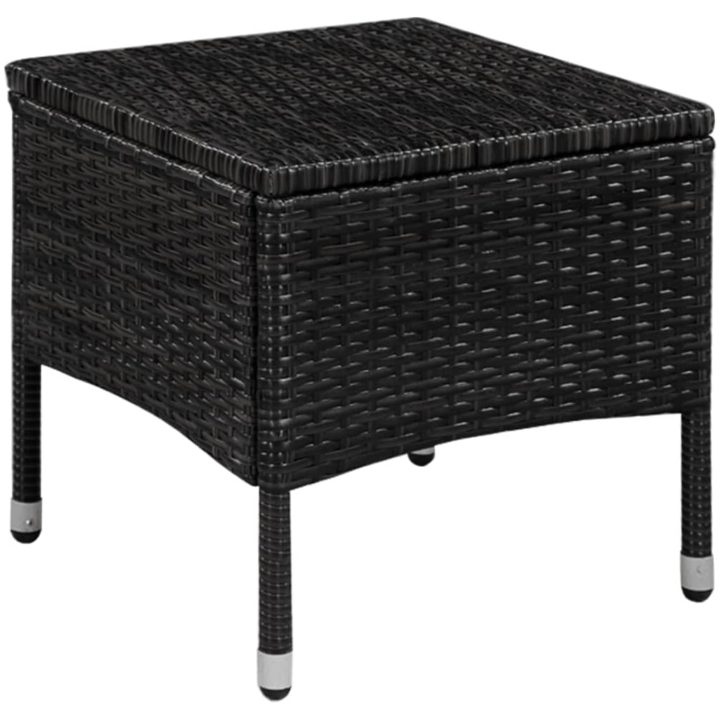 Caféset 3 delar konstrotting svart vidaXL – bild 3