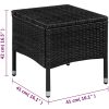 Caféset 3 delar konstrotting svart vidaXL – miniatyr 5